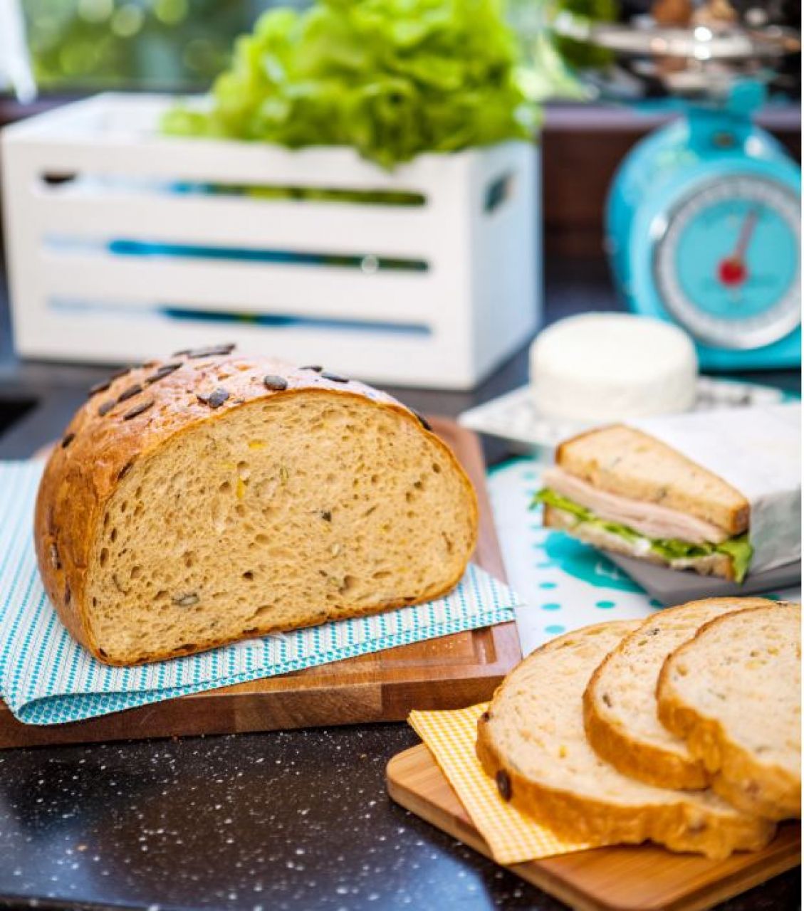 Chleb Codzienny z dynią, twarogiem i dodatkiem pieprzu