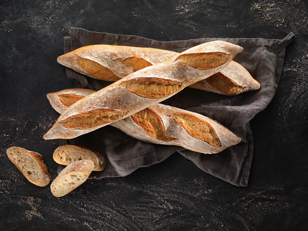 Unser Landbaguette mit dem Monheimer Salz Vorteig Verfahren